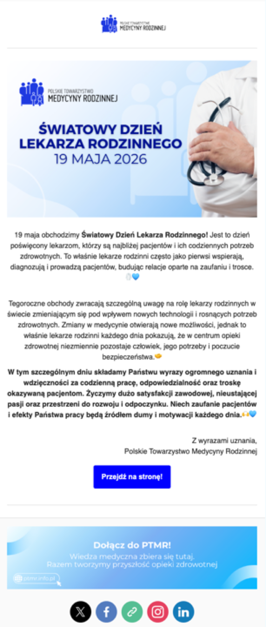 Polish Society of Family Medicine, World Family Doctor Day 2026